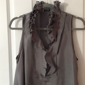 Jcrew sleeveless silk blouse